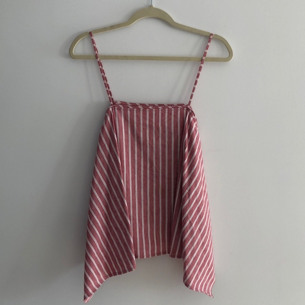 Red and White Striped Tank